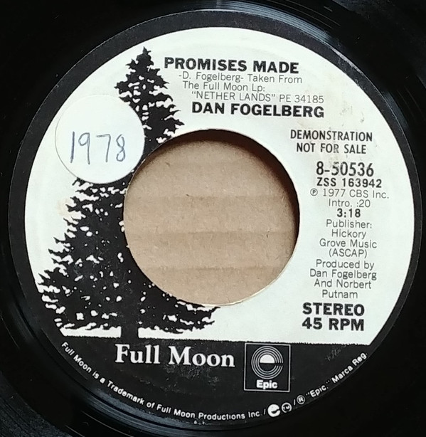 Accords et paroles Promises Made Dan Fogelberg