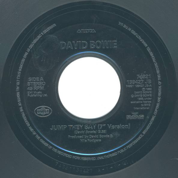 Accords et paroles Jump They Say David Bowie