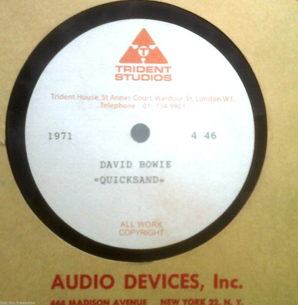 Accords et paroles Quicksand David Bowie