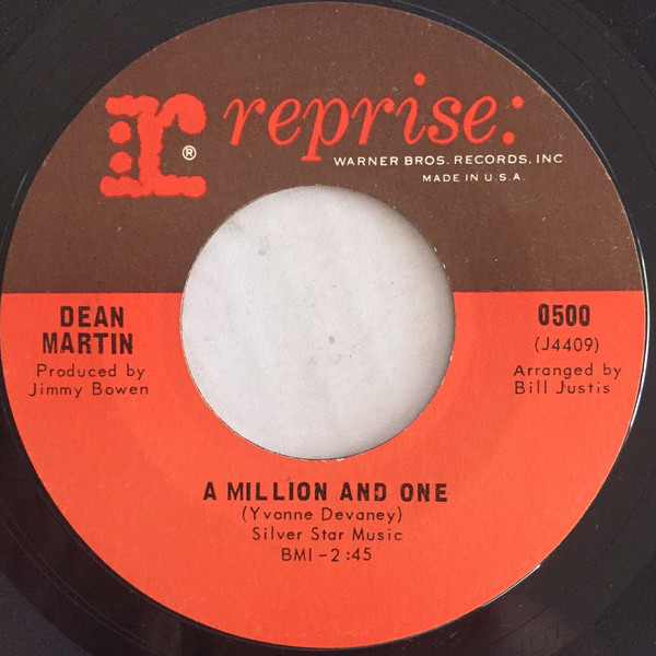 Accords et paroles A Million And One Dean Martin