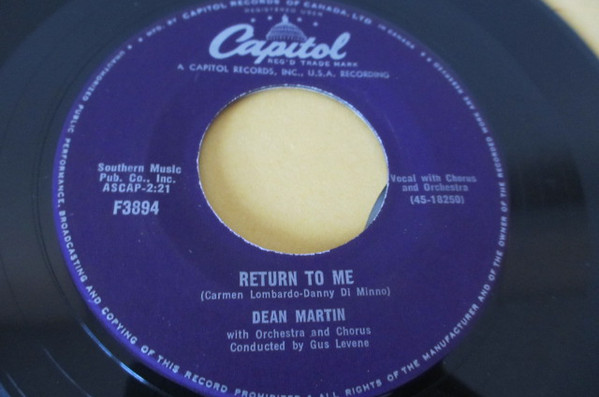 Accords et paroles For You Dean Martin