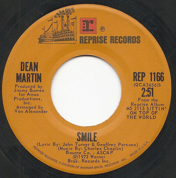 Accords et paroles Smile Dean Martin