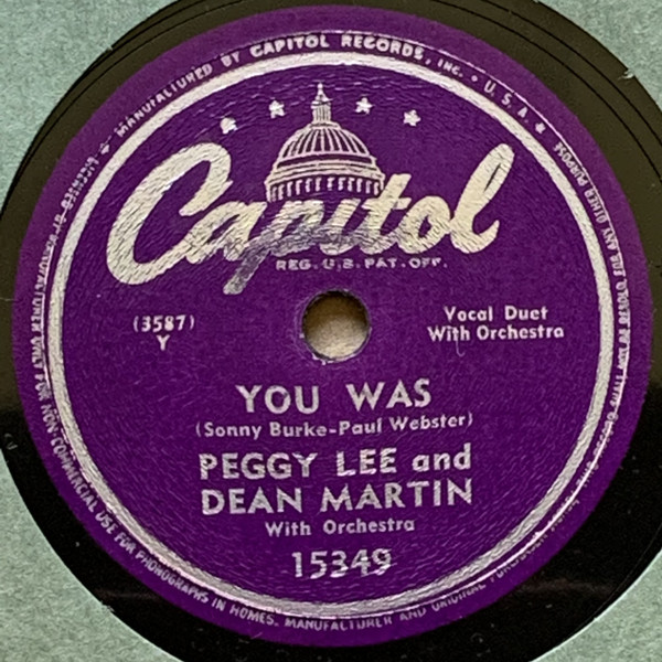 Accords et paroles You Was Dean Martin