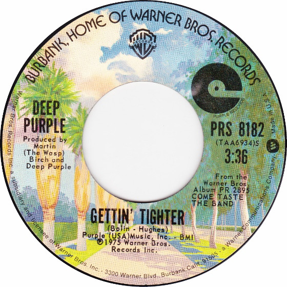 Accords et paroles Gettin Tighter Deep Purple
