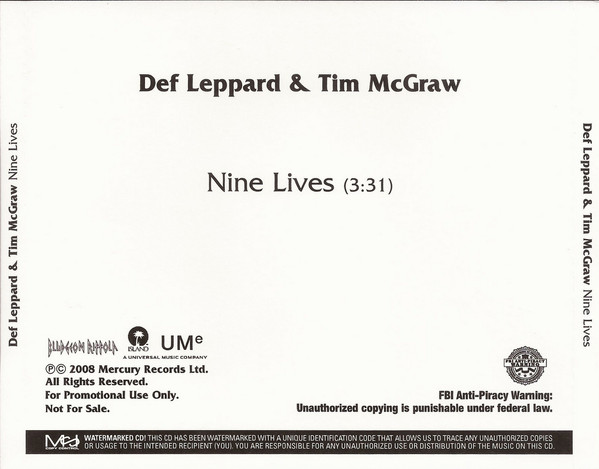 Accords et paroles Nine Lives Def Leppard