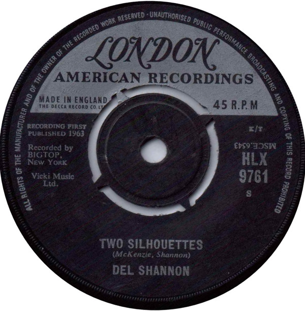 Accords et paroles Two Silhouettes Del Shannon