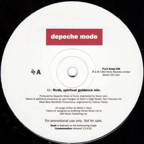 Accords et paroles Rush Depeche Mode