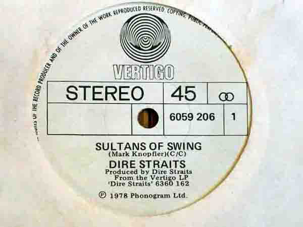 Accords et paroles Sultans Of Swing Dire Straits