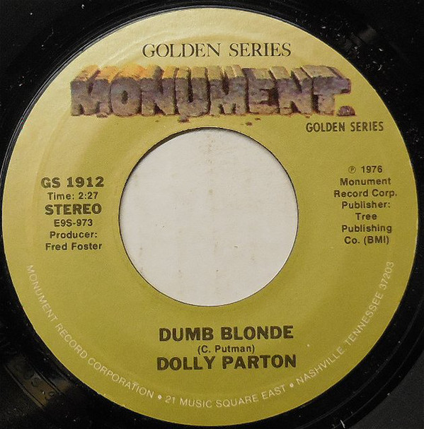 Accords et paroles Dumb Blonde Dolly Parton