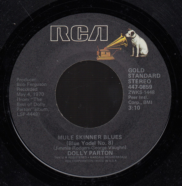 Accords et paroles Mule Skinner Blues Dolly Parton
