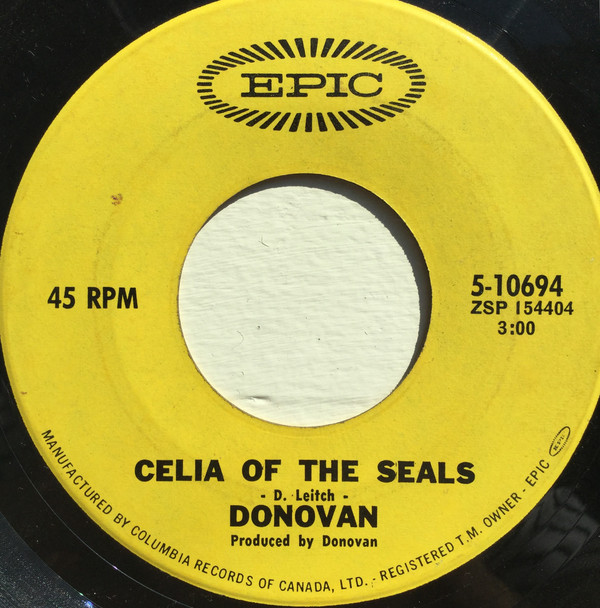 Accords et paroles Celia Of The Seals Donovan