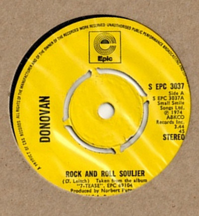 Accords et paroles Rock And Roll Souljer Donovan