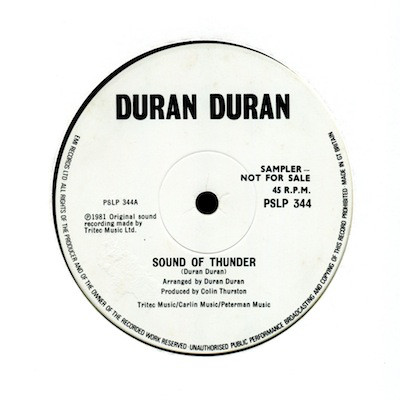Accords et paroles Sound Of Thunder Duran Duran