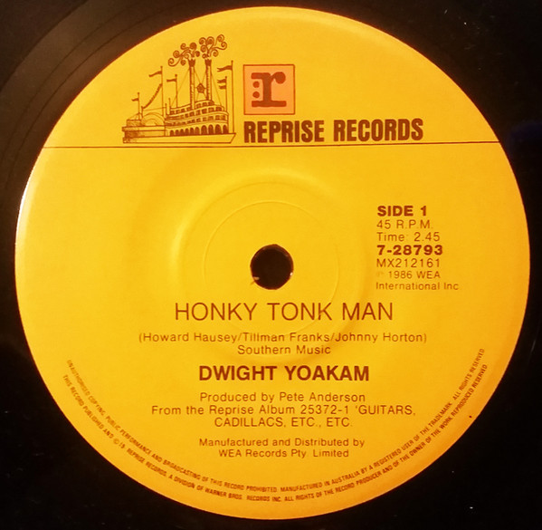 Accords et paroles Honky Tonk Man Dwight Yoakam