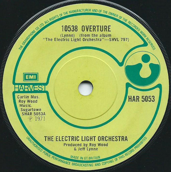 Accords et paroles 10538 Overture Electric Light Orchestra