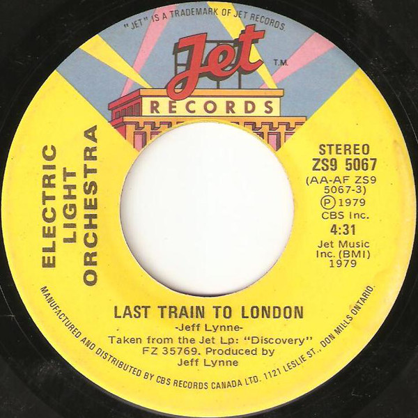 Accords et paroles Last Train to London Electric Light Orchestra