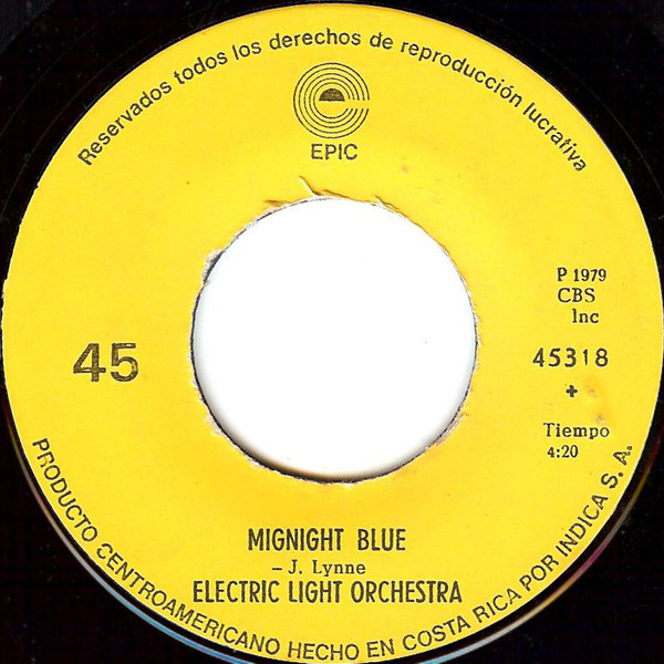 Accords et paroles Midnight blue Electric Light Orchestra