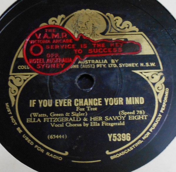 Accords et paroles If You Ever Change Your Mind Ella Fitzgerald