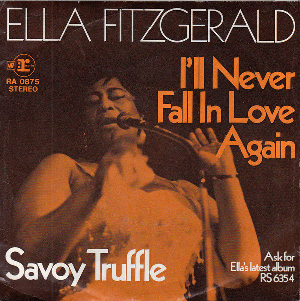 Accords et paroles I'll Never Fall In Love Again Ella Fitzgerald