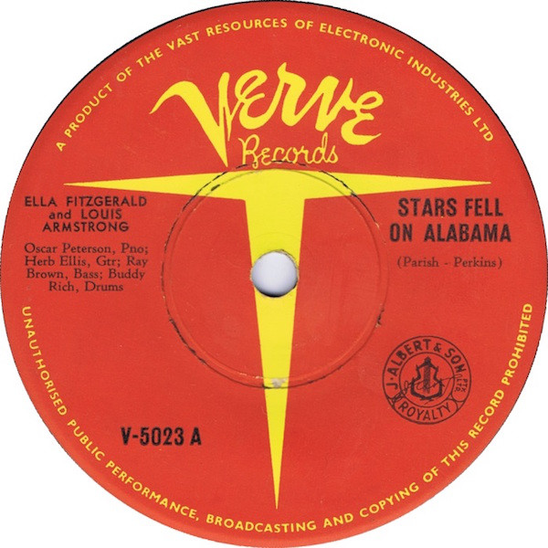 Accords et paroles Stars Fell On Alabama Ella Fitzgerald