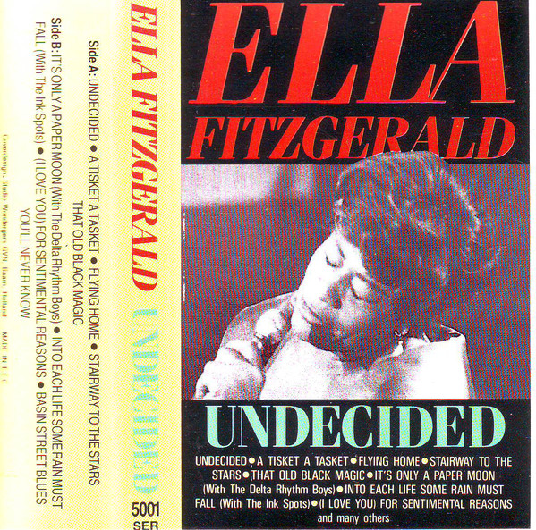 Accords et paroles Undecided Ella Fitzgerald