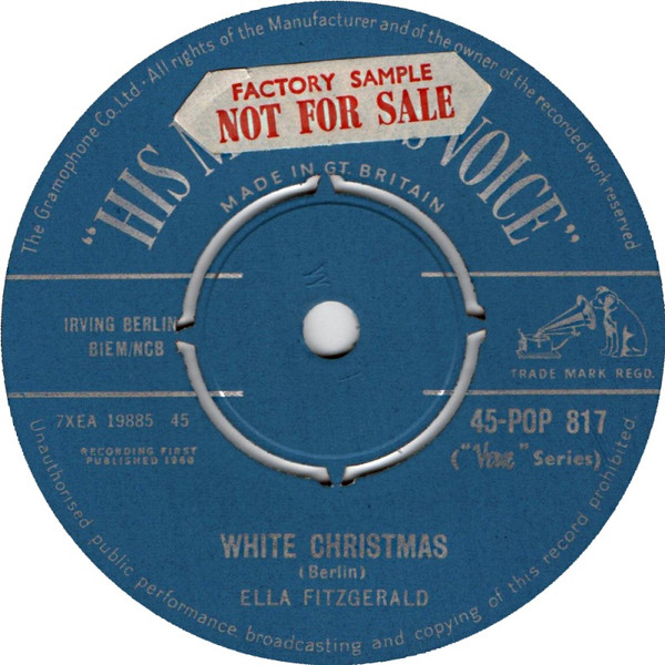 Accords et paroles White Christmas Ella Fitzgerald