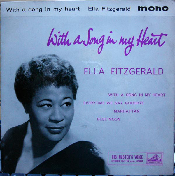 Accords et paroles With A Song In My Heart Ella Fitzgerald