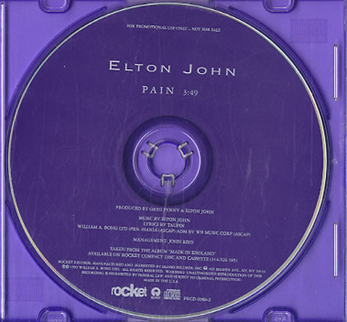 Accords et paroles Pain Elton John