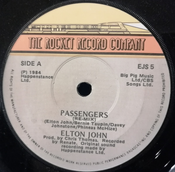 Accords et paroles Passengers Elton John