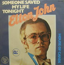 Accords et paroles Someone Saved my Life Tonight Elton John