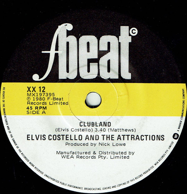 Accords et paroles Clubland Elvis Costello