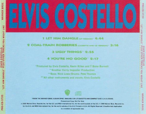 Accords et paroles Let Him Dangle Elvis Costello