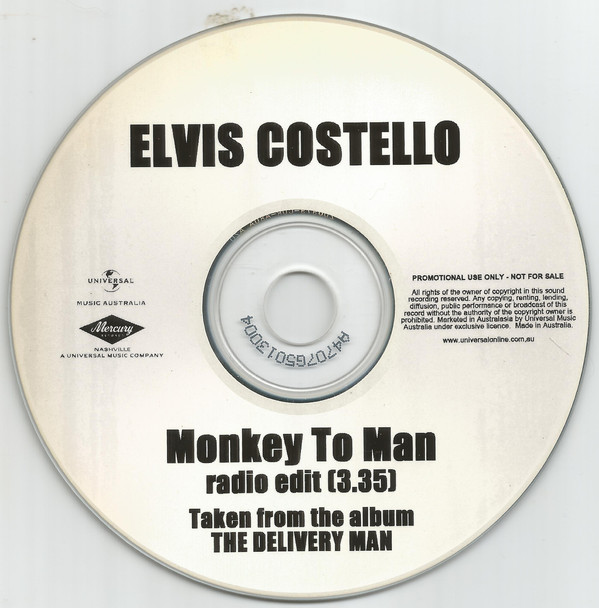 Accords et paroles Monkey To Man Elvis Costello