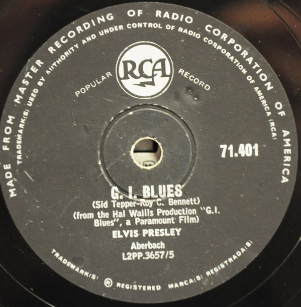 Accords et paroles Gi Blues Elvis Presley