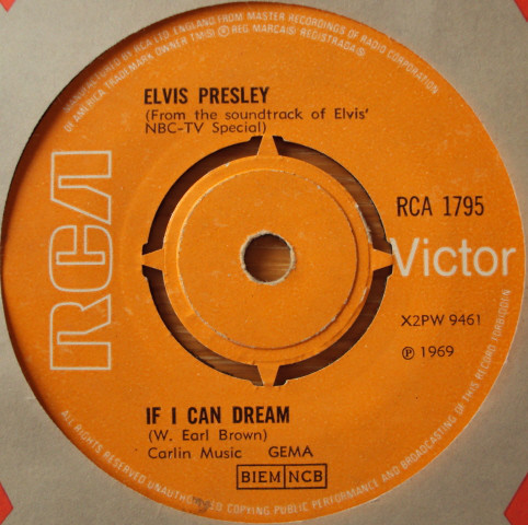 Accords et paroles If I Can Dream Elvis Presley