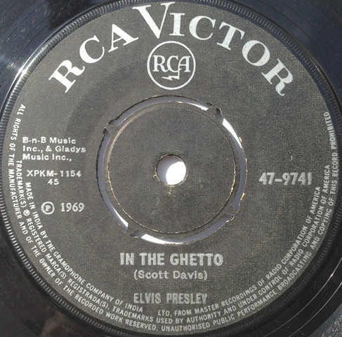 Accords et paroles In the Ghetto Elvis Presley