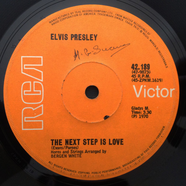 Accords et paroles I've Lost You Elvis Presley