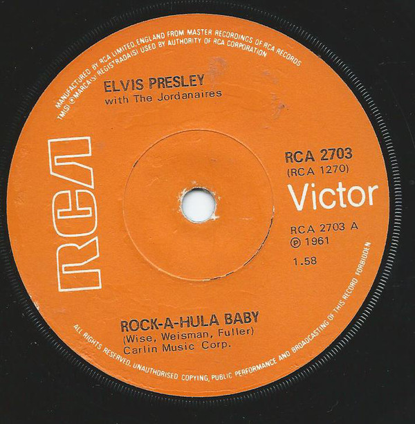 Accords et paroles Rock-a-hula baby Elvis Presley