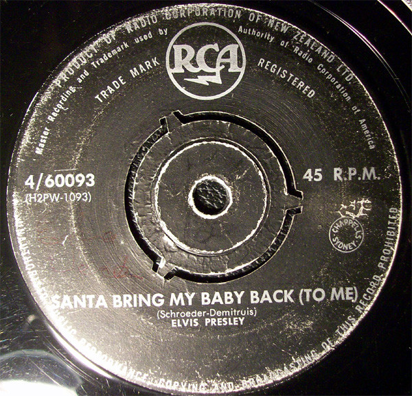 Accords et paroles Santa Bring My Baby Back (To Me) Elvis Presley