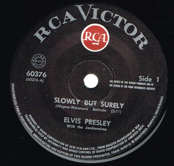 Accords et paroles Slowly But Surely Elvis Presley