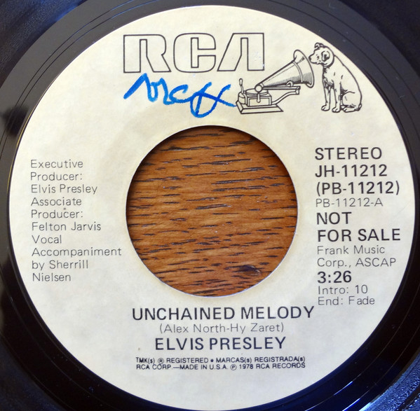 Accords et paroles Unchained Melody Elvis Presley