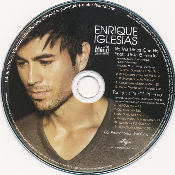 Accords et paroles No Me Digas Que No Enrique Iglesias