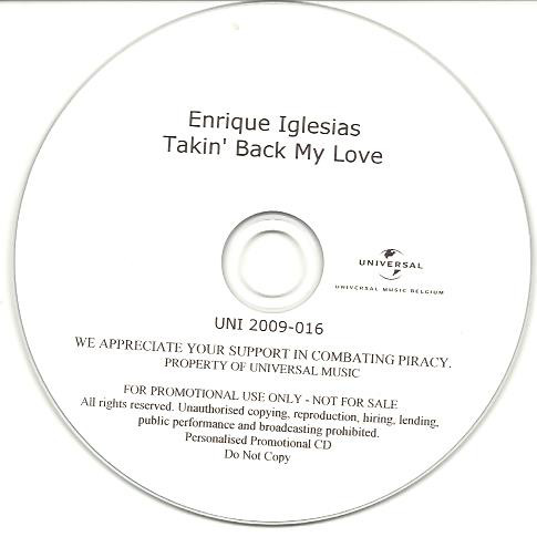 Accords et paroles Takin Back My Love Enrique Iglesias