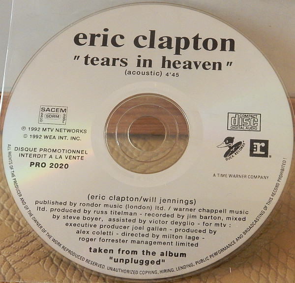 Accords et paroles Tears In Heaven (acoustic) Eric Clapton