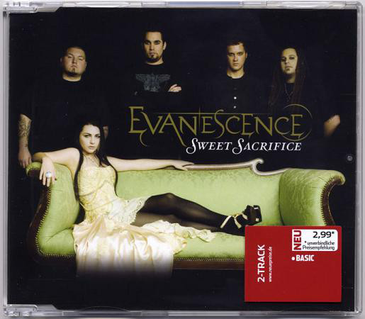Accords et paroles Sweet sacrifice Evanescence