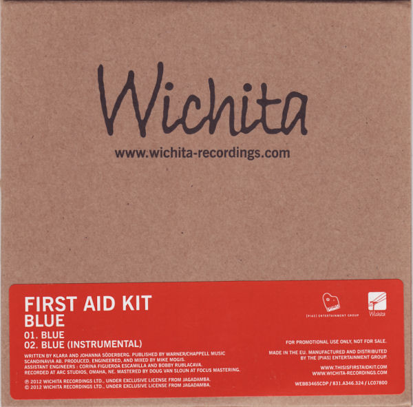 Accords et paroles Blue First Aid Kit