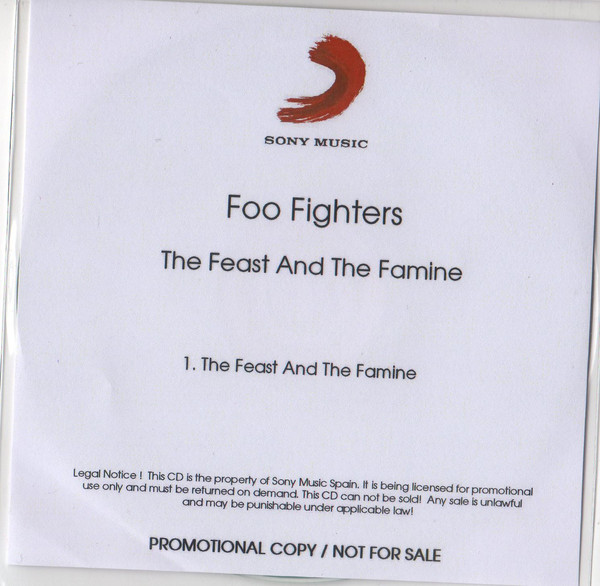 Accords et paroles The Feast And The Famine Foo Fighters