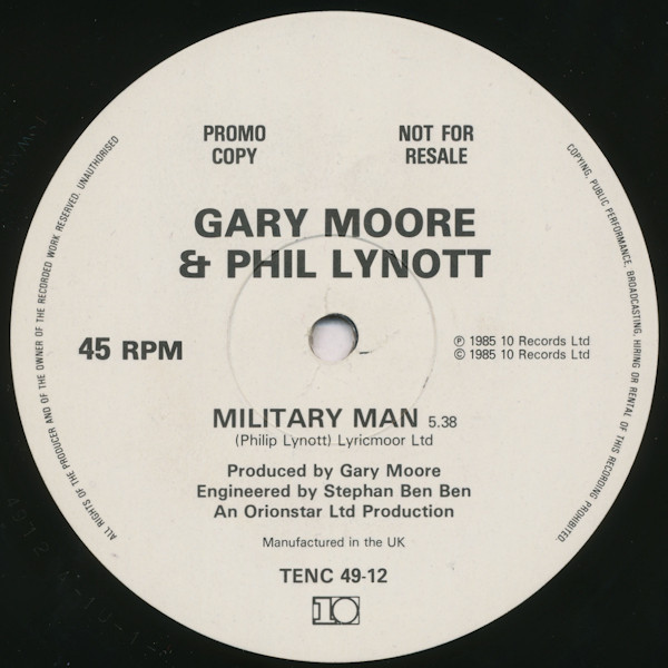 Accords et paroles Military Man Gary Moore