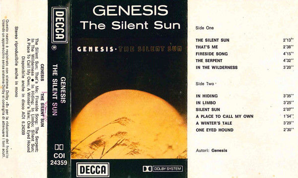 Accords et paroles Silent Sun Genesis