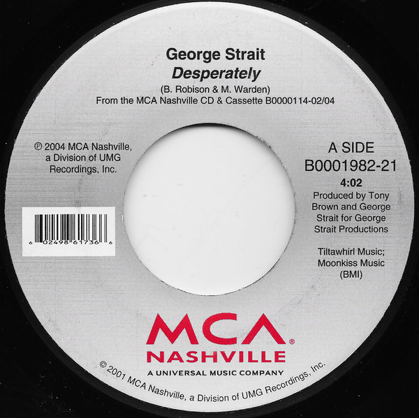 Accords et paroles Desperately George Strait